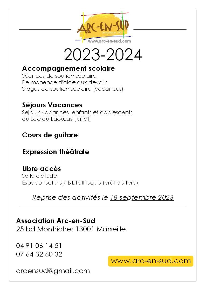 Affiche rentree 2023 2024
