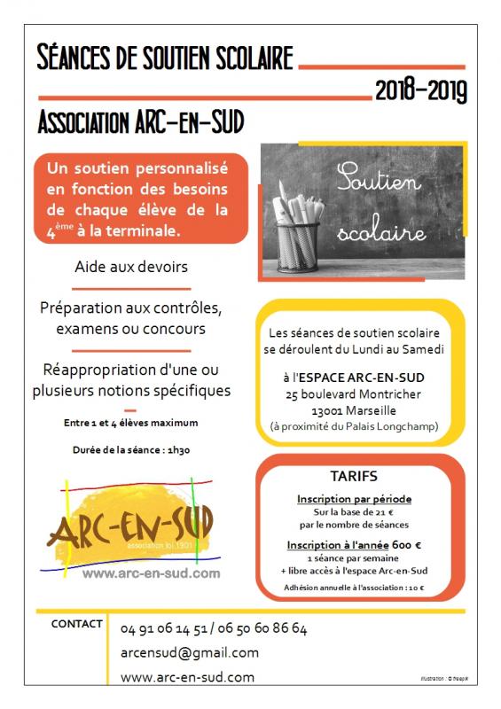 Affiche seances de soutien scolaire 18 20