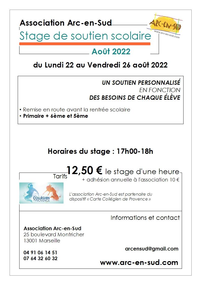 Affiche stage aout aid