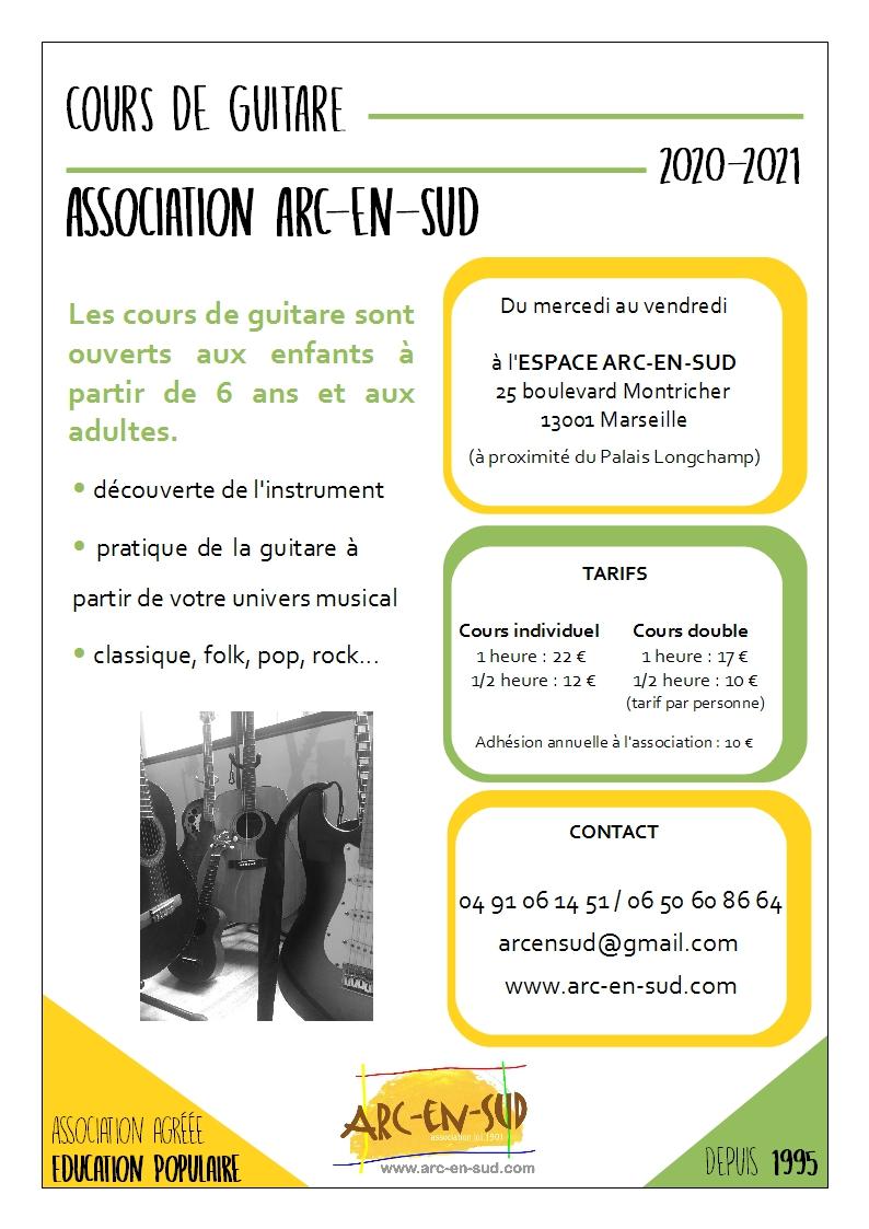 Cours de guitare affiche 1